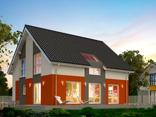 Fertighaus Point 150.17 von Danwood, Satteldach-Klassiker Außenansicht 1