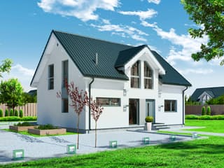 Fertighaus Point 150.20 von Danwood - Österreich Schlüsselfertig ab 201500€, Satteldach-Klassiker Außenansicht 2