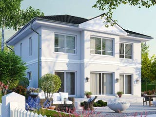 Massivhaus Praetorium von AUREA Massivhaus, Stadtvilla Außenansicht 2