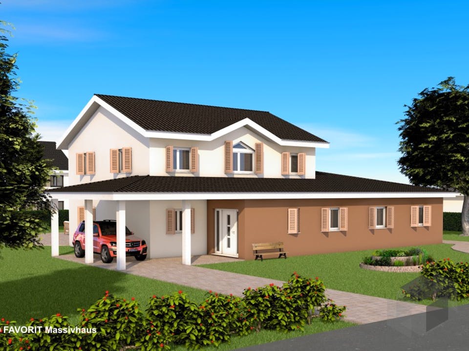 Premium 165/71 von Favorit Massivhaus Außenansicht