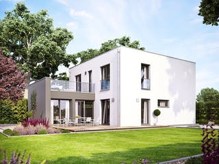 Fertighaus ProCubus 142 von ProHaus Ausbauhaus ab 229083€, Cubushaus Außenansicht 1