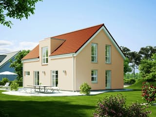 Fertighaus ProFamily 137 von ProHaus Ausbauhaus ab 153448€, Satteldach-Klassiker Außenansicht 1