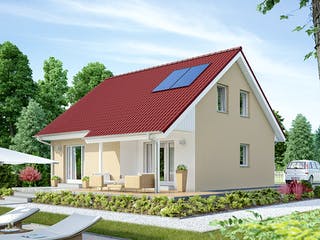 Fertighaus ProFamily 140 von ProHaus Ausbauhaus ab 170579€, Satteldach-Klassiker Außenansicht 1