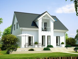 Fertighaus ProFamily 146 von ProHaus Ausbauhaus ab 189886€, Satteldach-Klassiker Außenansicht 1