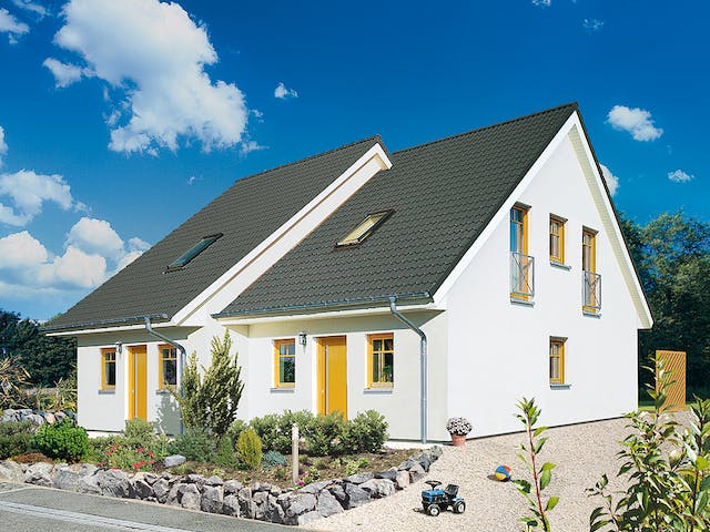 Fertighaus ProGeneration 108 von ProHaus Ausbauhaus ab 153359€, Satteldach-Klassiker Außenansicht 1