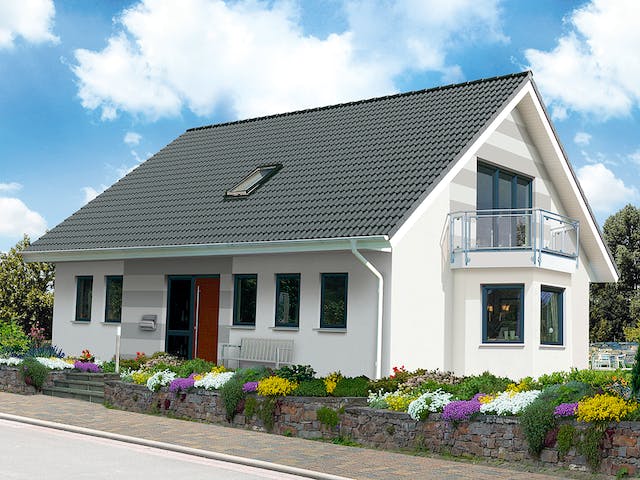 Fertighaus ProGeneration 193 von ProHaus Ausbauhaus ab 219844€, Satteldach-Klassiker Außenansicht 1