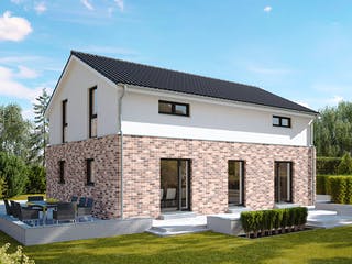 Fertighaus ProFamily 154/20 von ProHaus Schlüsselfertig ab 368528€, Satteldach-Klassiker Außenansicht 1