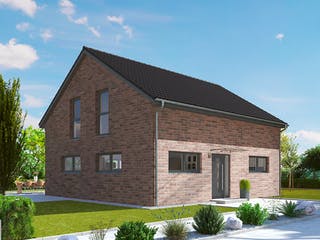 Fertighaus ProFamily 155/20 von ProHaus Schlüsselfertig ab 358007€, Satteldach-Klassiker Außenansicht 1