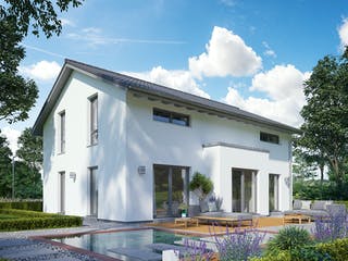 Fertighaus ProFamily 167/20 von ProHaus Schlüsselfertig ab 397436€, Satteldach-Klassiker Außenansicht 1