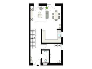 Fertighaus ProGeneration 119-119/20 von ProHaus Schlüsselfertig ab 317952€, Satteldach-Klassiker Grundriss 1