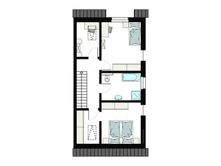 Fertighaus ProGeneration 119-119/20 von ProHaus Schlüsselfertig ab 317952€, Satteldach-Klassiker Grundriss 2