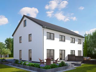 Fertighaus ProGeneration 129/20 von ProHaus Schlüsselfertig ab 388229€, Satteldach-Klassiker Außenansicht 1