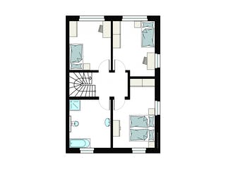 Fertighaus ProGeneration 129/20 von ProHaus Schlüsselfertig ab 388229€, Satteldach-Klassiker Grundriss 2