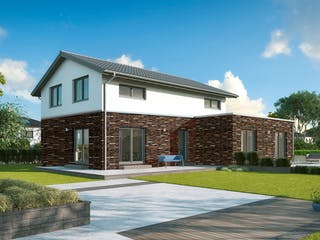 Fertighaus ProGeneration 132-47/20 von ProHaus Schlüsselfertig ab 495710€, Satteldach-Klassiker Außenansicht 1