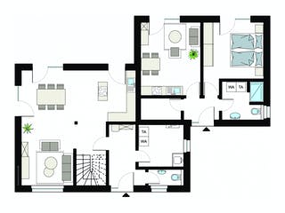 Fertighaus ProGeneration 132-47/20 von ProHaus Schlüsselfertig ab 495710€, Satteldach-Klassiker Grundriss 1