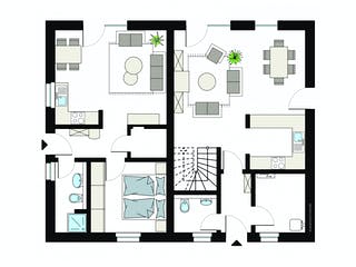 Fertighaus ProGeneration 144-44/20 von ProHaus Schlüsselfertig ab 460078€, Satteldach-Klassiker Grundriss 1