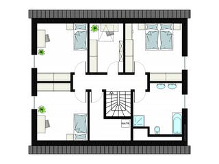 Fertighaus ProGeneration 144-44/20 von ProHaus Schlüsselfertig ab 460078€, Satteldach-Klassiker Grundriss 2