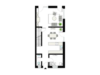 Fertighaus ProGeneration 148/20 von ProHaus Schlüsselfertig ab 403984€, Satteldach-Klassiker Grundriss 1