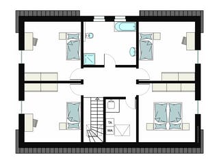 Fertighaus ProGeneration 162-58/20 von ProHaus Schlüsselfertig ab 519110€, Satteldach-Klassiker Grundriss 2