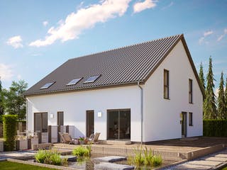 Fertighaus ProGeneration 182-61/20 von ProHaus Schlüsselfertig ab 533609€, Satteldach-Klassiker Außenansicht 1