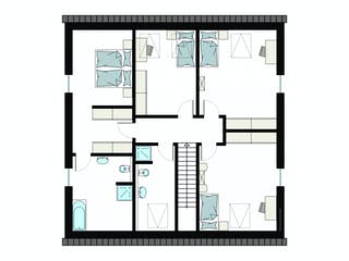 Fertighaus ProGeneration 182-61/20 von ProHaus Schlüsselfertig ab 533609€, Satteldach-Klassiker Grundriss 2