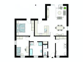 Fertighaus ProLife 113/20 von ProHaus Schlüsselfertig ab 307971€, Bungalow Grundriss 1