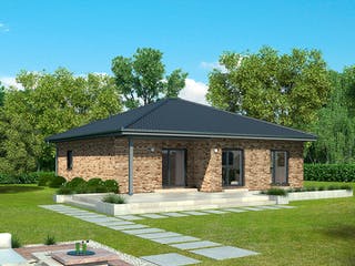 Fertighaus ProLife 92/20 von ProHaus Schlüsselfertig ab 288992€, Bungalow Außenansicht 1