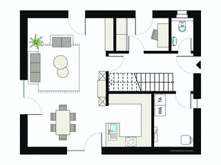 Fertighaus ProStyle 128/20 von ProHaus Schlüsselfertig ab 369808€, Stadtvilla Grundriss 1
