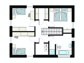Fertighaus ProStyle 128/20 von ProHaus Schlüsselfertig ab 369808€, Stadtvilla Grundriss 2