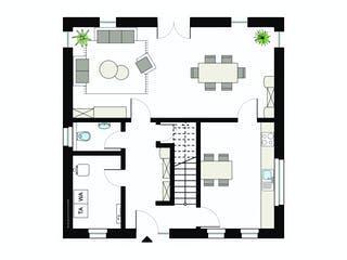 Fertighaus ProStyle 144/20 von ProHaus Schlüsselfertig ab 394538€, Stadtvilla Grundriss 1