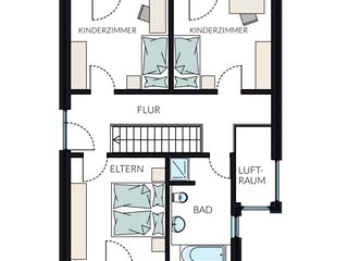 Fertighaus ProStyle 132 von ProHaus Ausbauhaus ab 208407€, Pultdachhaus Grundriss 2