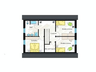 Fertighaus ProStyle 137 KK von ProHaus, Satteldach-Klassiker Grundriss 2