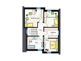 Fertighaus ProStyle 141 von ProHaus, Satteldach-Klassiker Grundriss 2