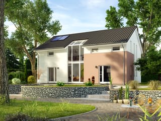 Fertighaus ProStyle 159 - Satteldach von ProHaus Ausbauhaus ab 189381€, Satteldach-Klassiker Außenansicht 1