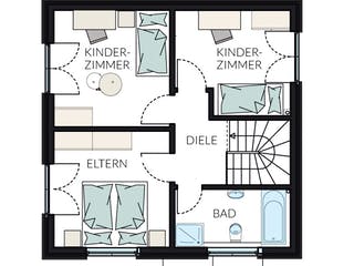 Fertighaus ProStyle 96 von ProHaus Ausbauhaus ab 168103€, Stadtvilla Grundriss 2