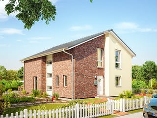 Fertighaus ProStyle 141 von ProHaus, Satteldach-Klassiker Außenansicht 1