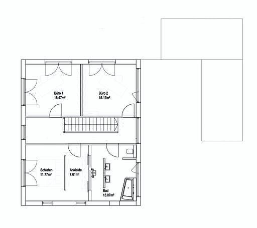 Luxhaus Pultdach Klassik 138 Floorplan 2