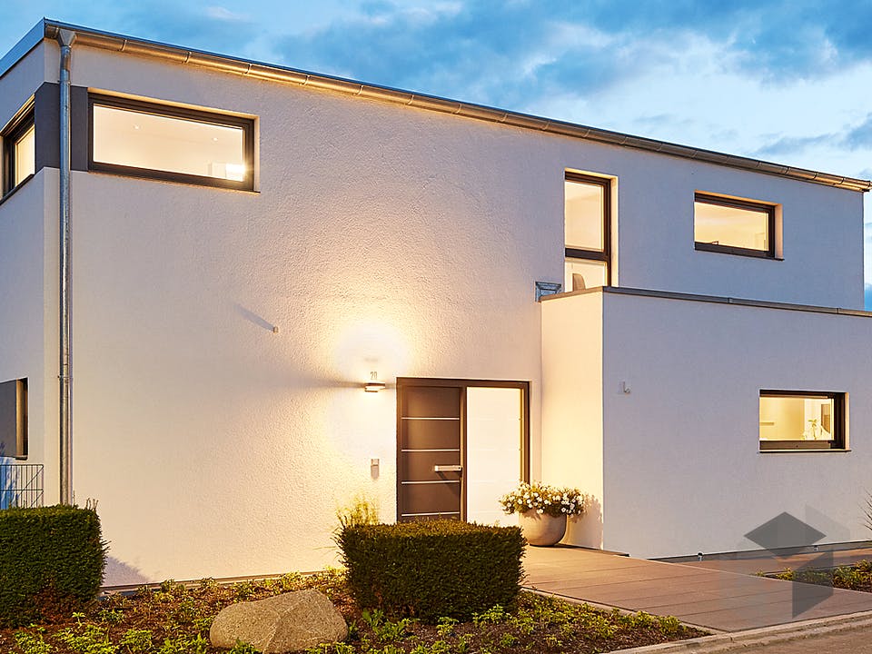 Pultdach Klassik 182 von LUXHAUS Außenansicht