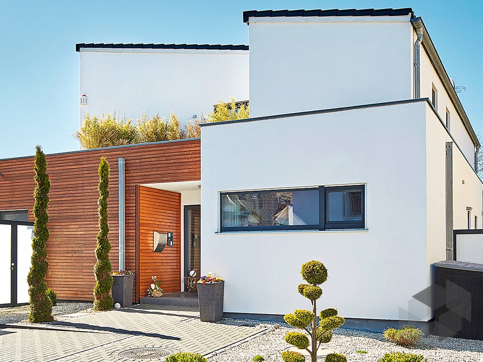 Pultdach Klassik 197 von LUXHAUS Außenansicht