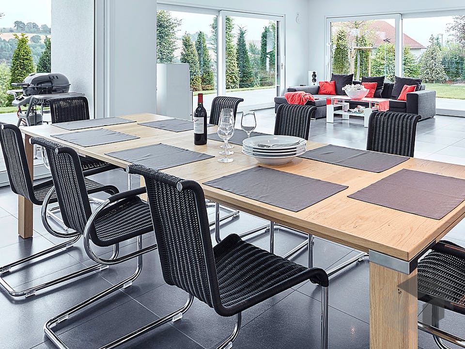Pultdach Klassik 257 von LUXHAUS Innenansicht