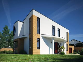 Fertighaus Quadrondo von STREIF Haus, Cubushaus Außenansicht 1