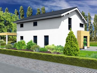 Fertighaus Balance von Fingerhut Haus Schlüsselfertig ab 463021€, Satteldach-Klassiker Außenansicht 2