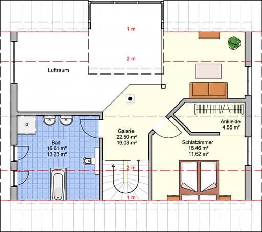 Fertighaus Elarie von Fingerhut Haus Schlüsselfertig ab 416423€, Satteldach-Klassiker Grundriss 2