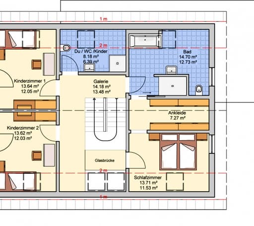 Fertighaus Koblenz von Fingerhut Haus Schlüsselfertig ab 514496€, Satteldach-Klassiker Grundriss 2