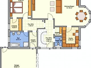 Fertighaus Sentempa von Fingerhut Haus Schlüsselfertig ab 462035€, Satteldach-Klassiker Grundriss 1