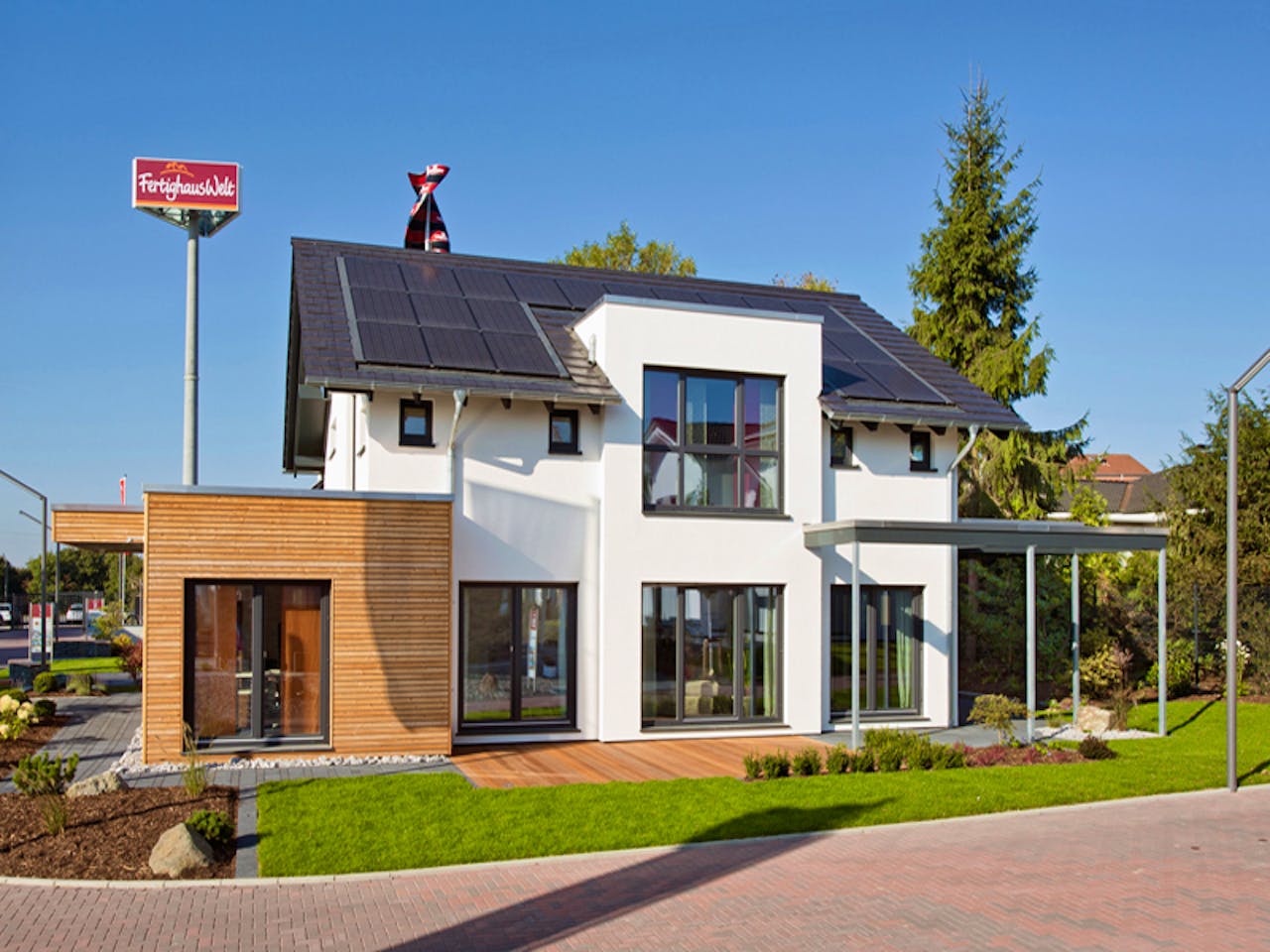 Fertighaus Wuppertal von Fingerhut Haus Schlüsselfertig ab 606177€, Satteldach-Klassiker Außenansicht 1