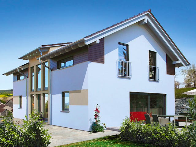 Fertighaus Turo von Fingerhut Haus Schlüsselfertig ab 479090€, Satteldach-Klassiker Außenansicht 2