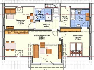 Fertighaus Bonvenon von Fingerhut Haus Schlüsselfertig ab 586030€, Satteldach-Klassiker Grundriss 2