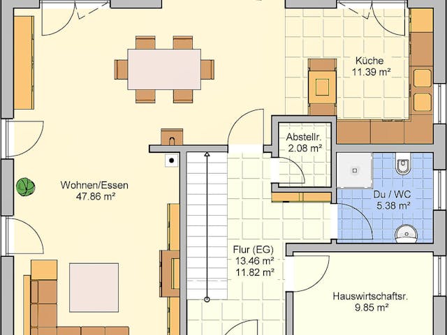 Fertighaus Locca von Fingerhut Haus Schlüsselfertig ab 476741€, Satteldach-Klassiker Grundriss 1 Fertighaus Locca von Fingerhut Haus Schlüsselfertig ab 476741€, Satteldach-Klassiker Grundriss 1