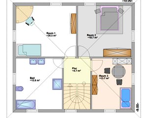Fertighaus Refuga von Hagemann Haus Schlüsselfertig ab 180500€, Stadtvilla Grundriss 2
